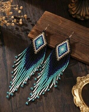 Unique Beaded Earrings - New